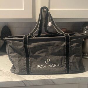 Poshmark Gray Front Pocket Utility Tote